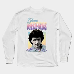 Glenn Medeiros - 80s Styled Aesthetic Design Long Sleeve T-Shirt